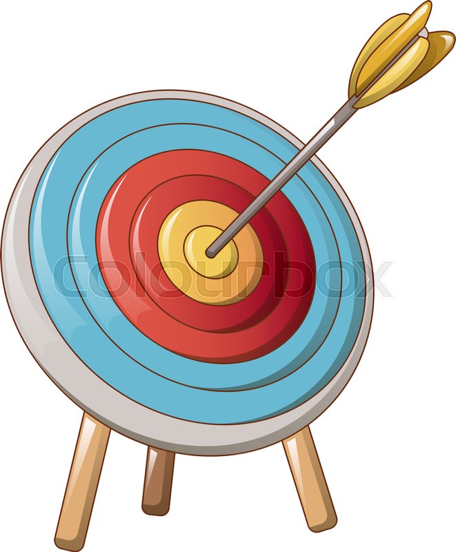 661x800 Archery Target Icon. Cartoon Of Archery Target Vector Icon For Web