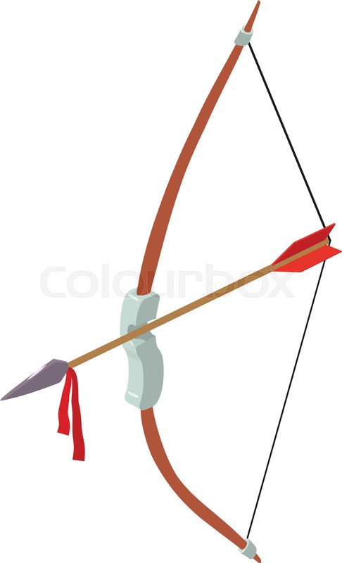 486x800 Archery Icon. Isometric Illustration Of Archery Vector Icon For