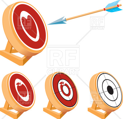 400x386 Set Of Targets For Archery Vector Image Vector Artwork Of
