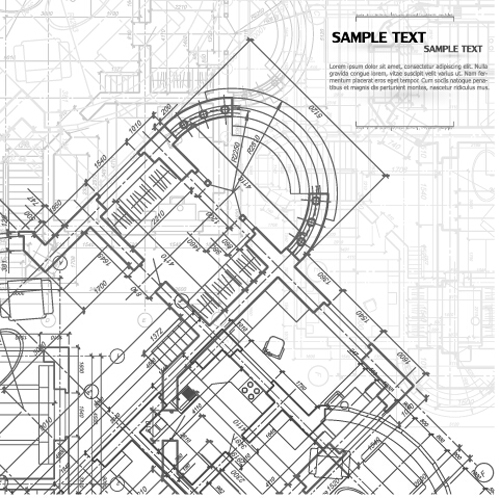 500x498 Creative Architectural Blueprint Background Vector 12 Free Download