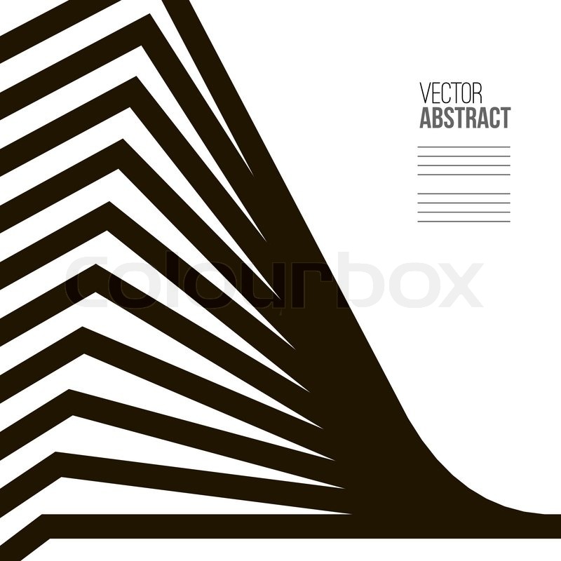 800x800 Geometric Vector Black And White Background. Architecture And