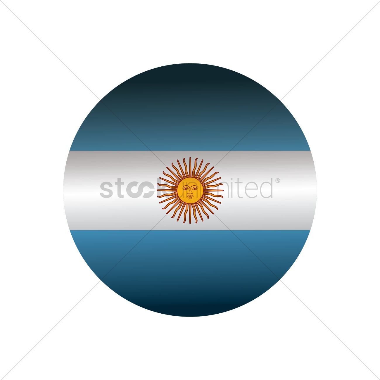 1300x1300 Argentina Flag Vector Image