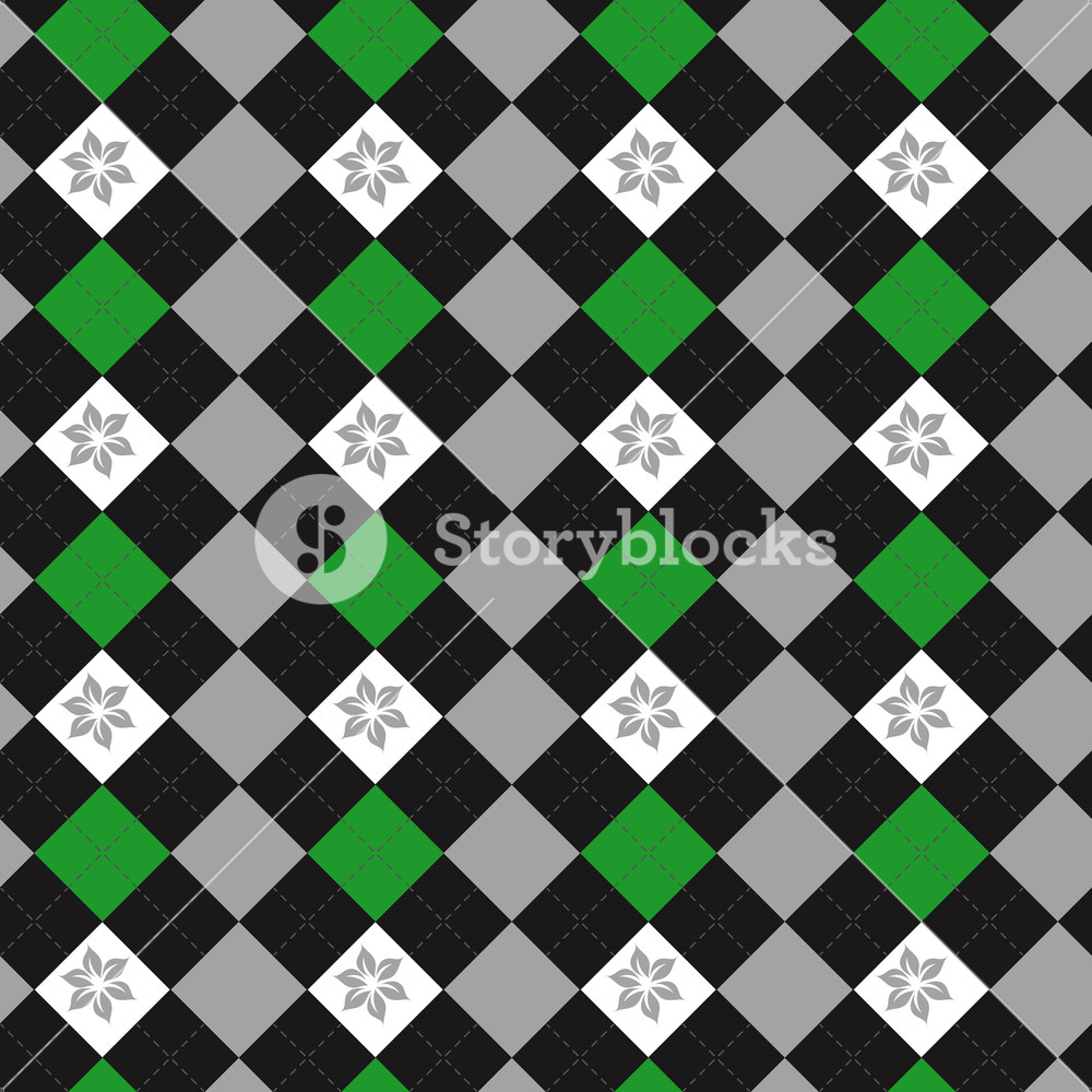 1000x1000 Seamless Argyle Pattern. Diamond Shapes Background. Vector Eps
