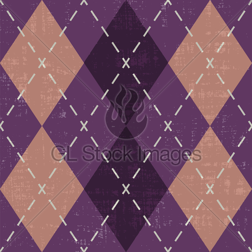 500x500 Scratched Argyle Pattern Inspired Vector Background Gl Stock Images