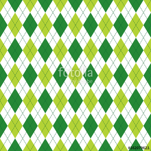 500x500 Vector Argyle Seamless Pattern In Soft And Dark Green Color