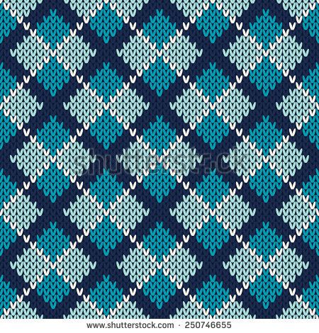 450x470 Argyle Knitted Pattern. Seamless Vector Background Viazanie