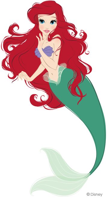 356x662 Princess Vector Art On Behance Ariel (The Little Mermaid