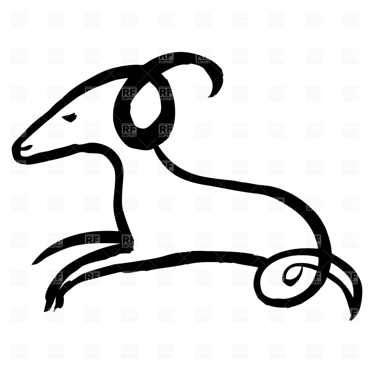 1200x1200 Aries Vector Image Vector Artwork Of Plants And Animals Piekno
