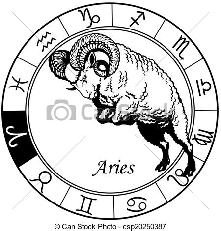 450x470 Astrology Clipart Aries