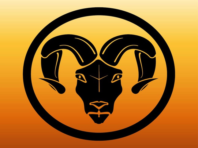 647x485 Icon For The Zodiac Sign Aries Vector Free Download