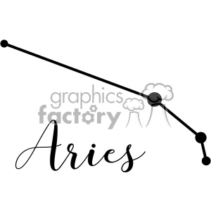 300x300 Royalty Free Constellations Ari Arietis The Ram Aries Vector Art