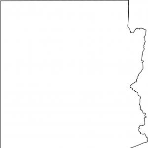300x300 Arizona Map Outline Us State Shape Createmepink