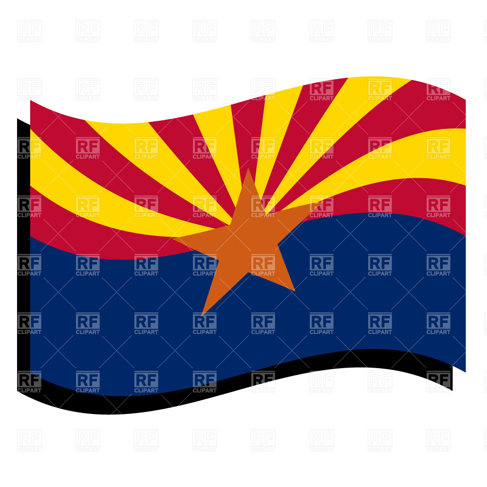 1000x1000 Arizona State Flag Vector Image Vector Artwork Of Signs, Symbols
