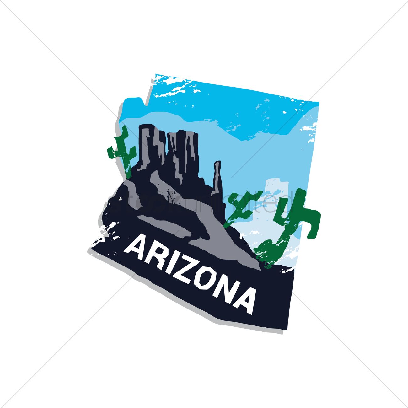 1300x1300 Free Arizona State Vector Image