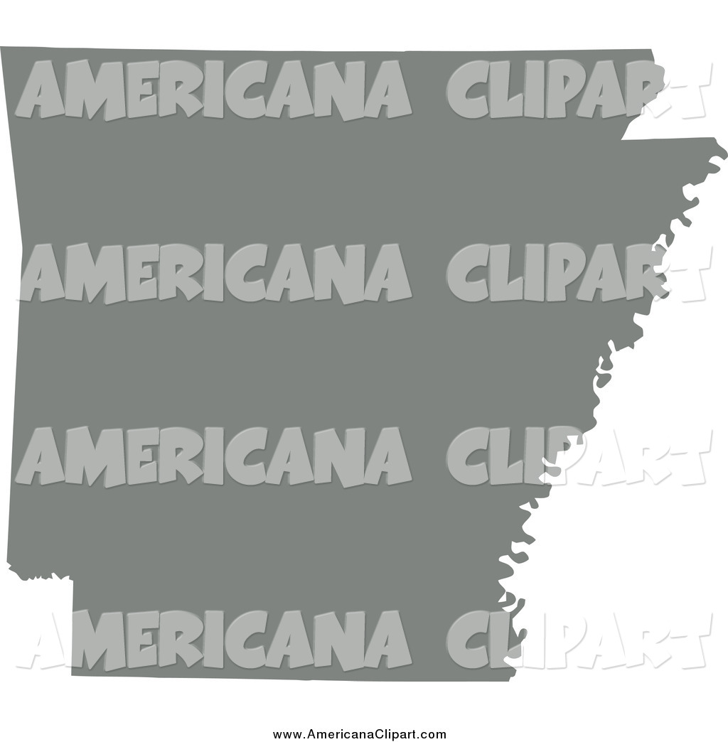 1024x1044 Americana Vector Clip Art Of A Gray Shape Of The State Of Arkansas