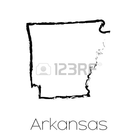 450x450 Arkansas Outline Clipart