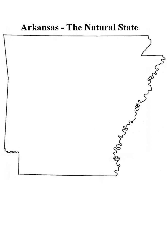 660x900 Arkansas State Map Outline Free Fillable Blank Smartsync