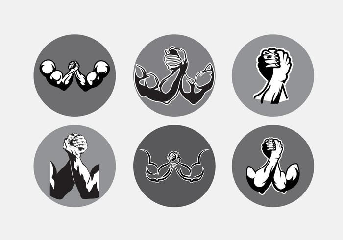 700x490 Arm Wrestling Vector