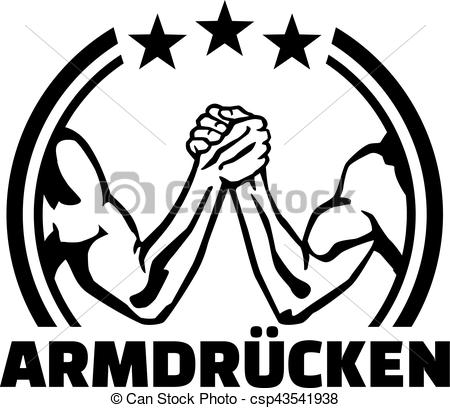 450x408 Arm Wrestling (German) Emblem.