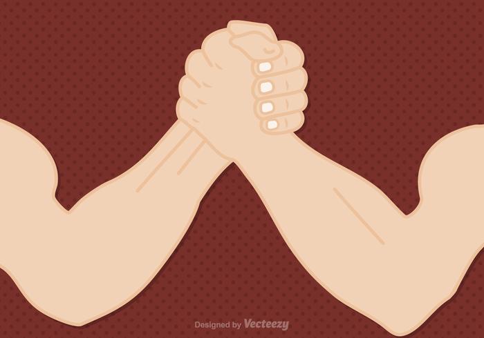 700x490 Free Arm Wrestling Vector Illustration
