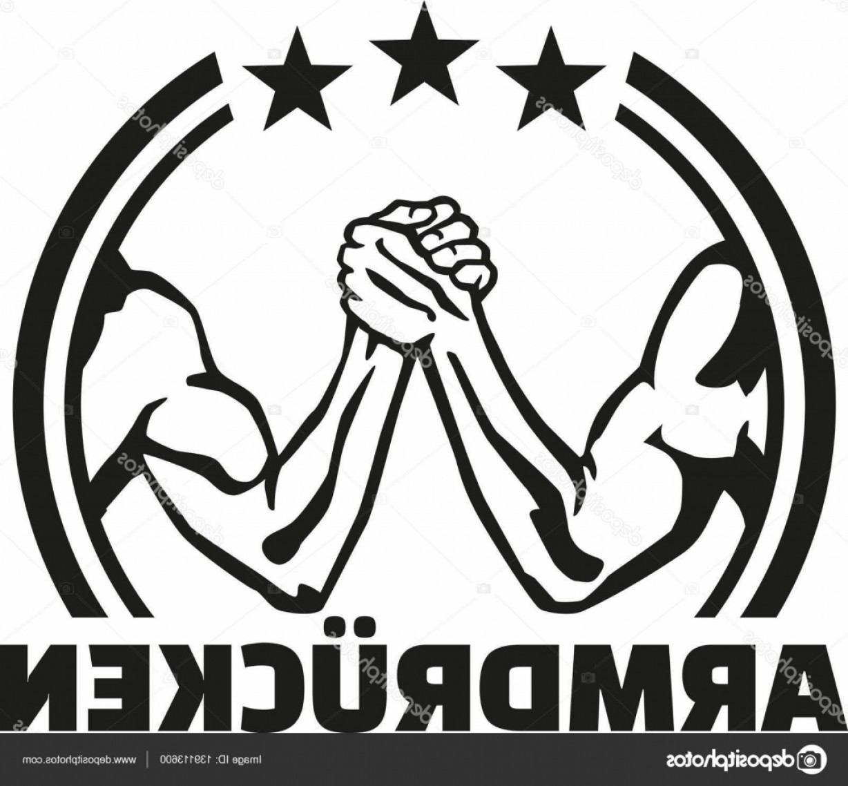 1228x1138 Stock Illustration Arm Wrestling German Emblem Arenawp