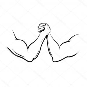 300x300 Arm Wrestling Fight Vector Illustration Arenawp