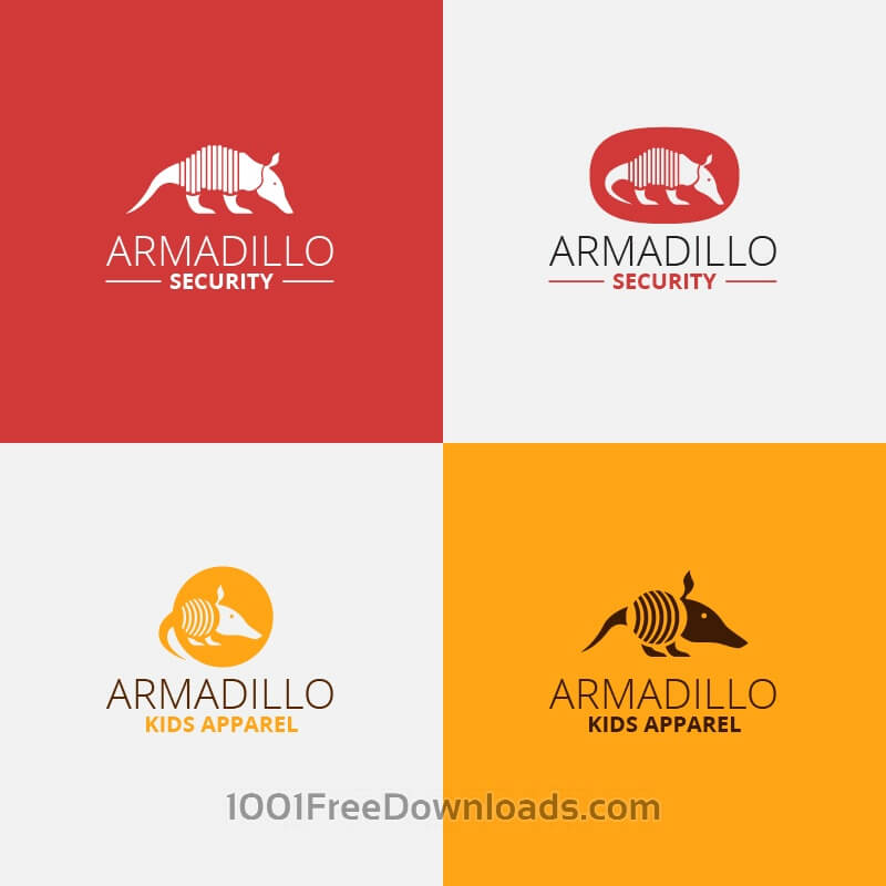 800x800 Free Vectors Security Armadillo Logo Design Icons