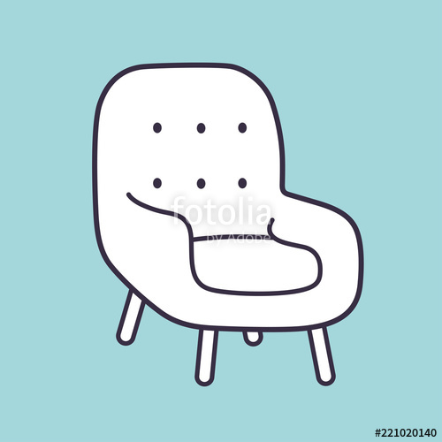 500x500 Armchair Vector Icon. Stock Image And Royalty Free Vector Files