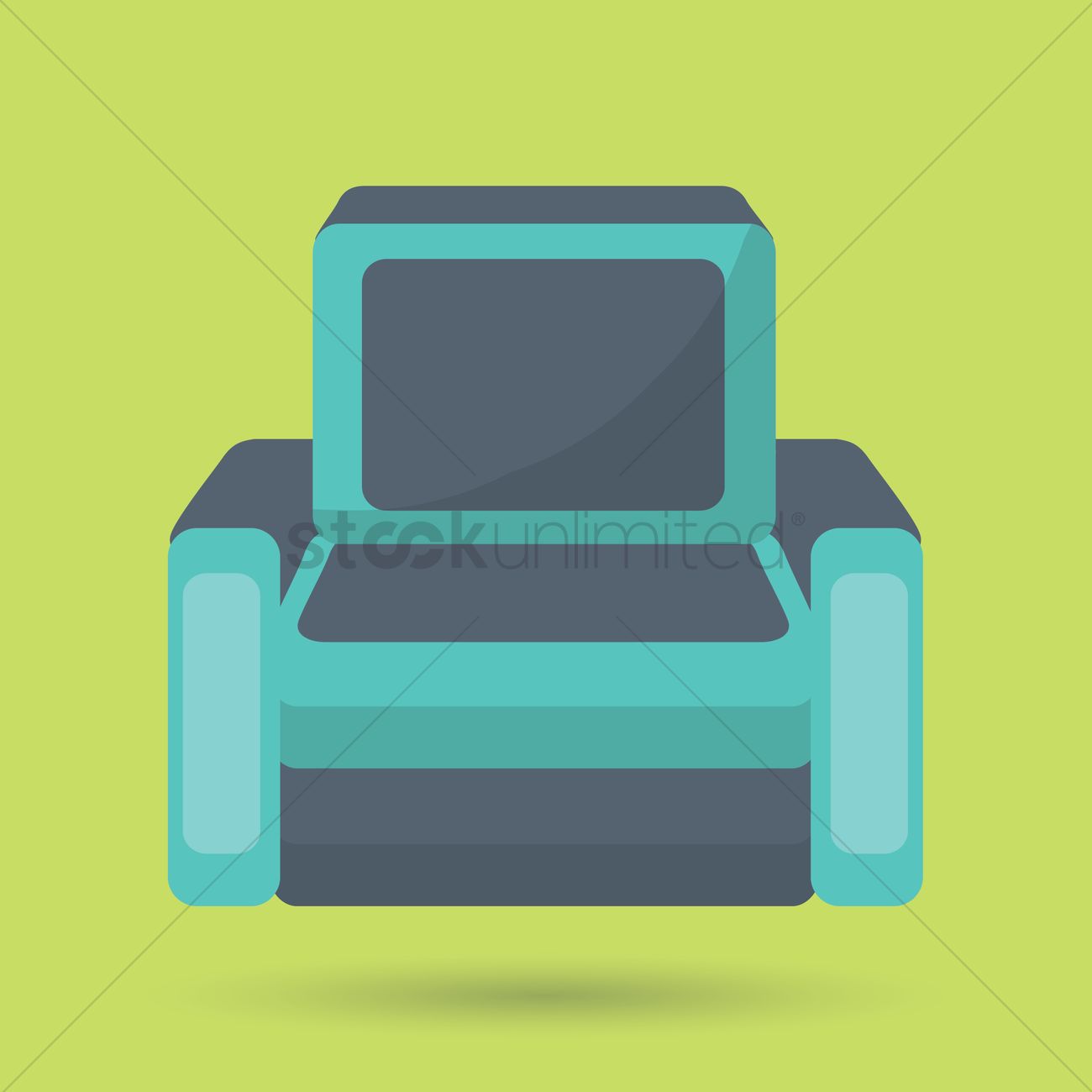1300x1300 Armchair Vector Image