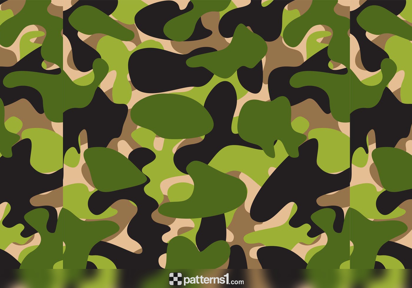 1400x980 Green Army Camouflage Background Vector Pattern Design By