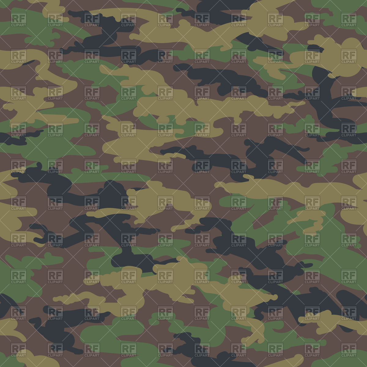 1200x1200 Military Army Camouflage Background Vector Image Vector Artwork