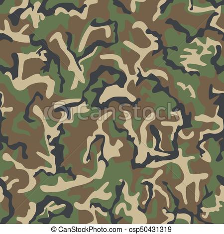 450x470 Seamless Army Classic Camouflage Pattern. Vector Illustration.
