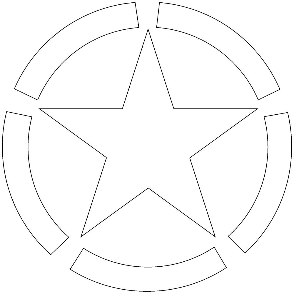 1000x1000 Collection Of Free Military Vector Star. Download On Ubisafe