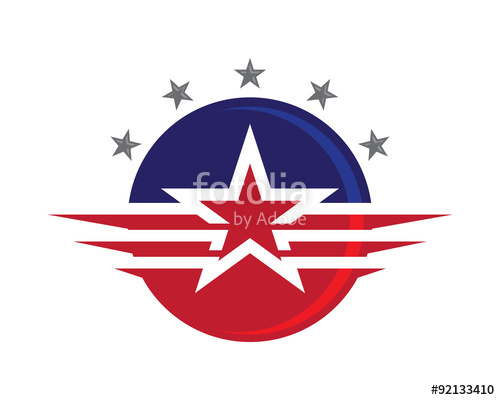 500x400 Star Falcon Army Logo Template Stock Image And Royalty Free