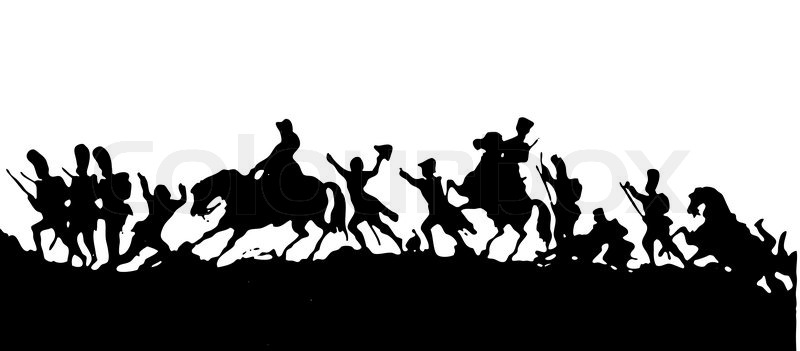 800x351 Vector Illustration To Old Time Army Stock Vector Colourbox