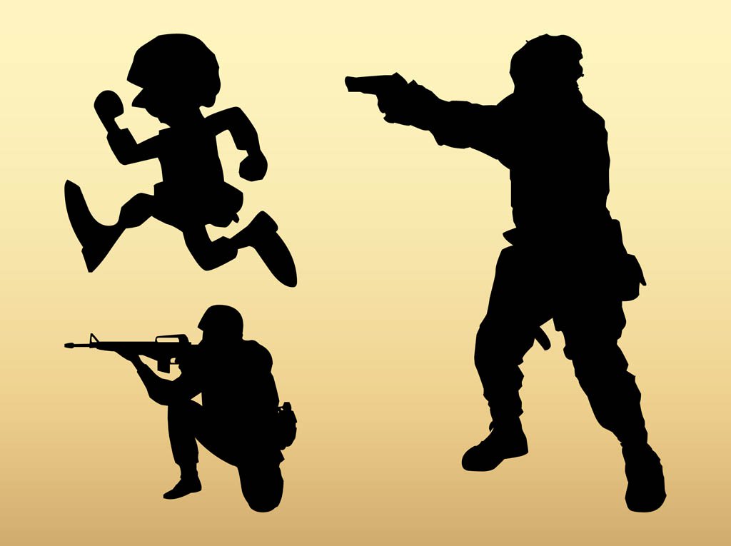 1024x765 Soldier Silhouettes Vector Art Amp Graphics