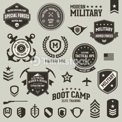 414x414 Military Badges And Symbols Vector Art 156935965 Lt3