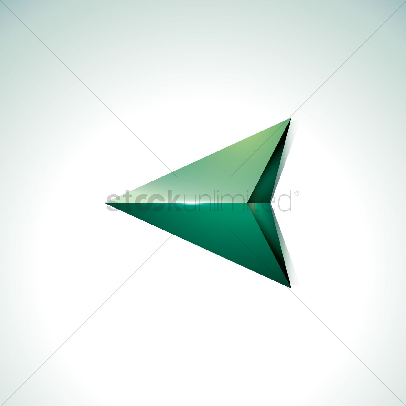 1300x1300 Left Arrowhead Vector Image