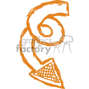 300x300 Royalty Free Spiral Arrow Vector Art 403268 Vector Clip Art Image
