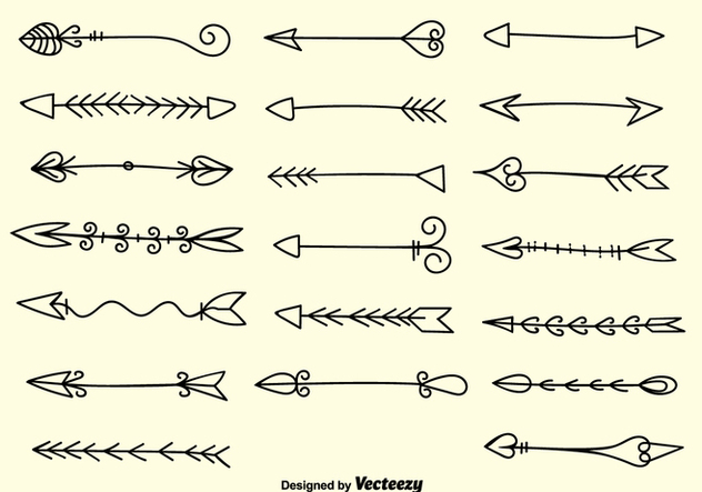 632x443 Doodle Decorative Arrow Vectors Free Vector Download 328269 Cannypic