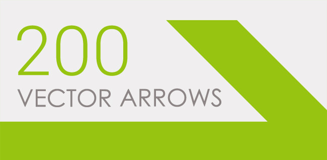 650x318 Freebie Pack 200 Free Vector Arrow Icons