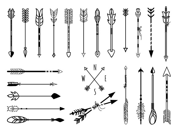 580x428 Drawn Arrow Vector Free Download