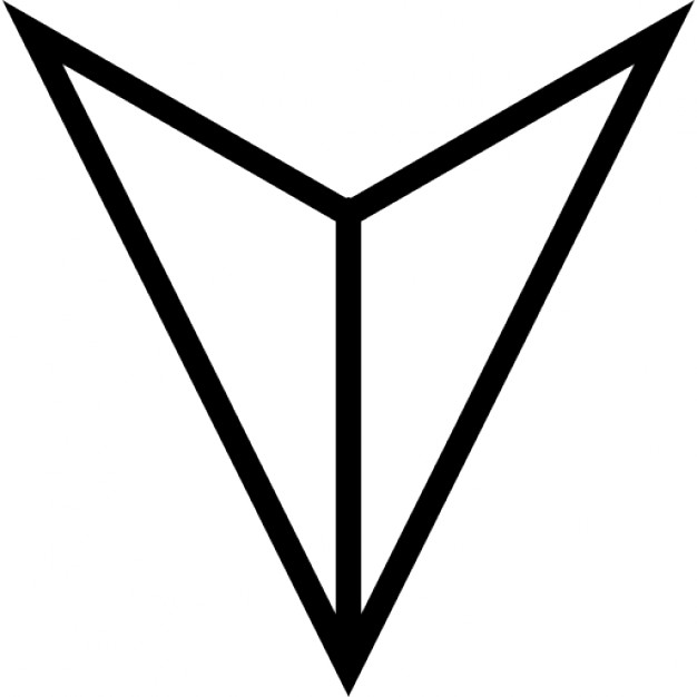 626x626 Arrowhead Outline Clipart