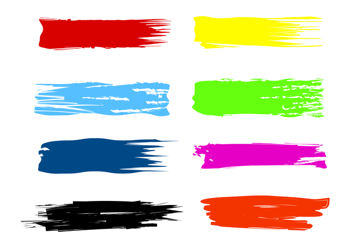 700x490 Paint Streak Brush Vectors