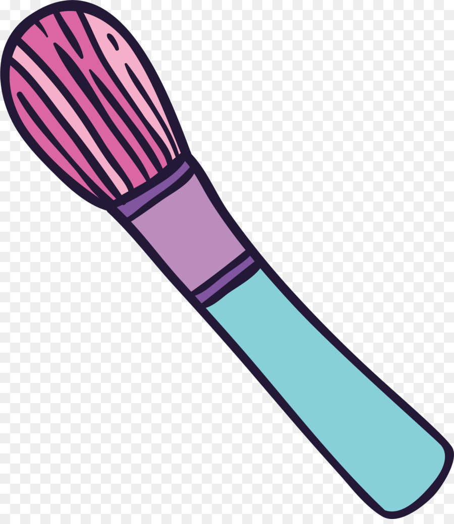900x1040 Purple Makeup Brush Clip Art