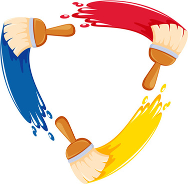 377x368 Artist Paint Brush Free Vector Download (11,862 Free Vector) For