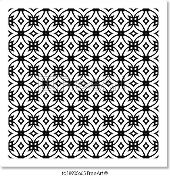 561x581 Free Art Print Of Vector Geometric Art Deco Pattern. Vector