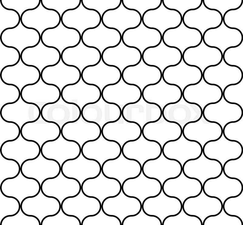 800x742 Seamless Circular Geometric Figures Ornament Pattern Design