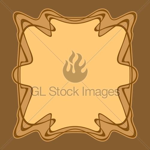 500x500 Vector Art Deco Frame. Gl Stock Images