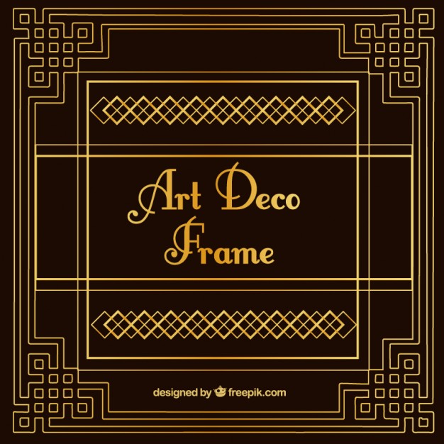 626x626 Vintage Decorative Art Deco Frame Vector Free Download